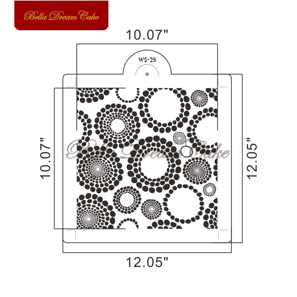 Круглая точка Φ креативная домашняя живопись многослойная форма инструменты для