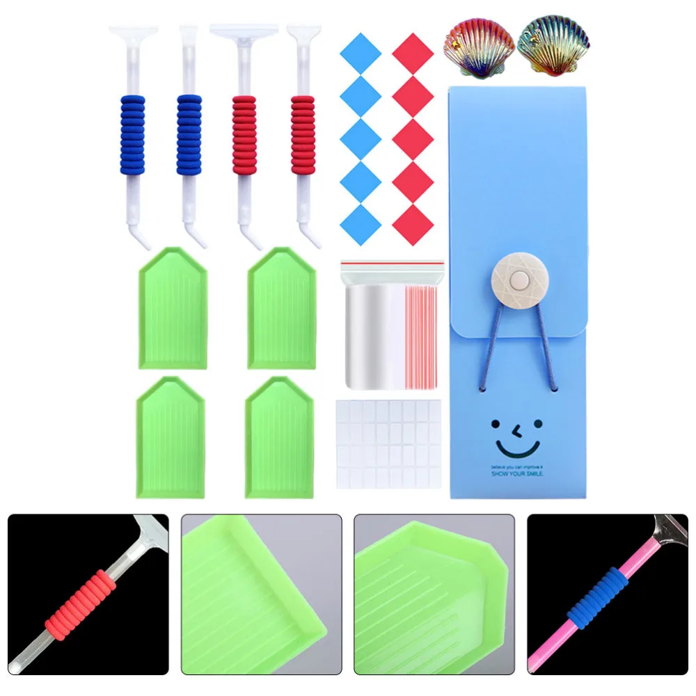 

1 Set Diamond Painting Tools Diamond Embroidery Cross Stitch DIY Tools (Blue)