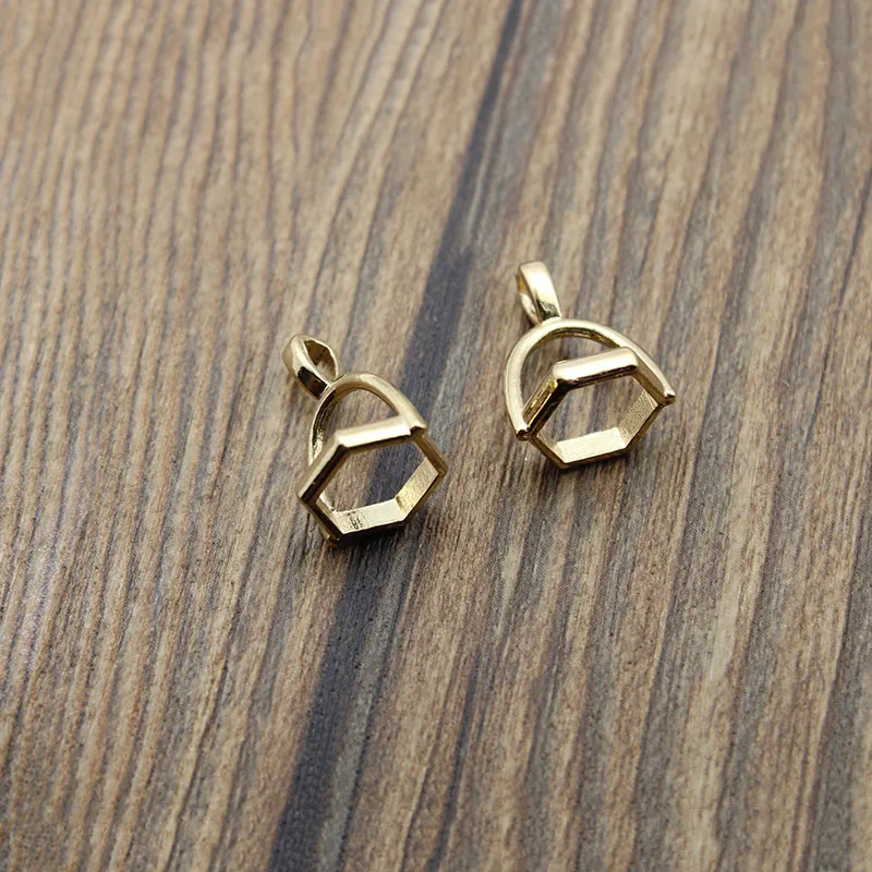 Застежки для подвесок с натуральным камнем 20 шт./лот 8 мм|Ювелирная фурнитура и