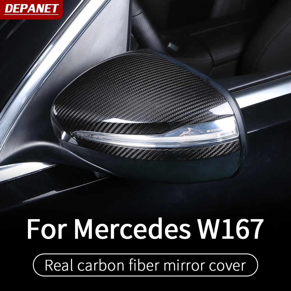 Отделка карбонового заднего зеркала для Mercedes gle w167 VGLS W167 v167 carbon 2020 350/amg 450 500e amg