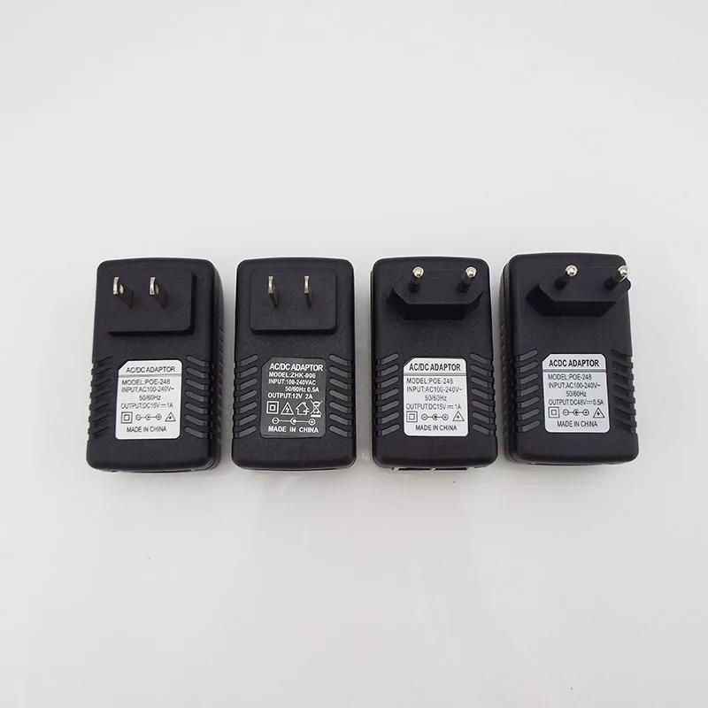 POE инжектор Ethernet DC12V 48V 15V 1A 12V 2A 24V 24W CCTV адаптер питания переключатель для IP-Камеры