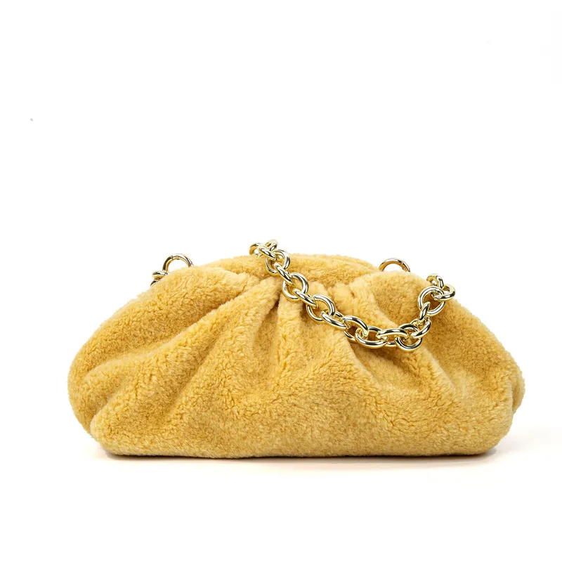 Дизайнерская сумка на плечо теплая Праздничная сумка-кошелек из искусственного
