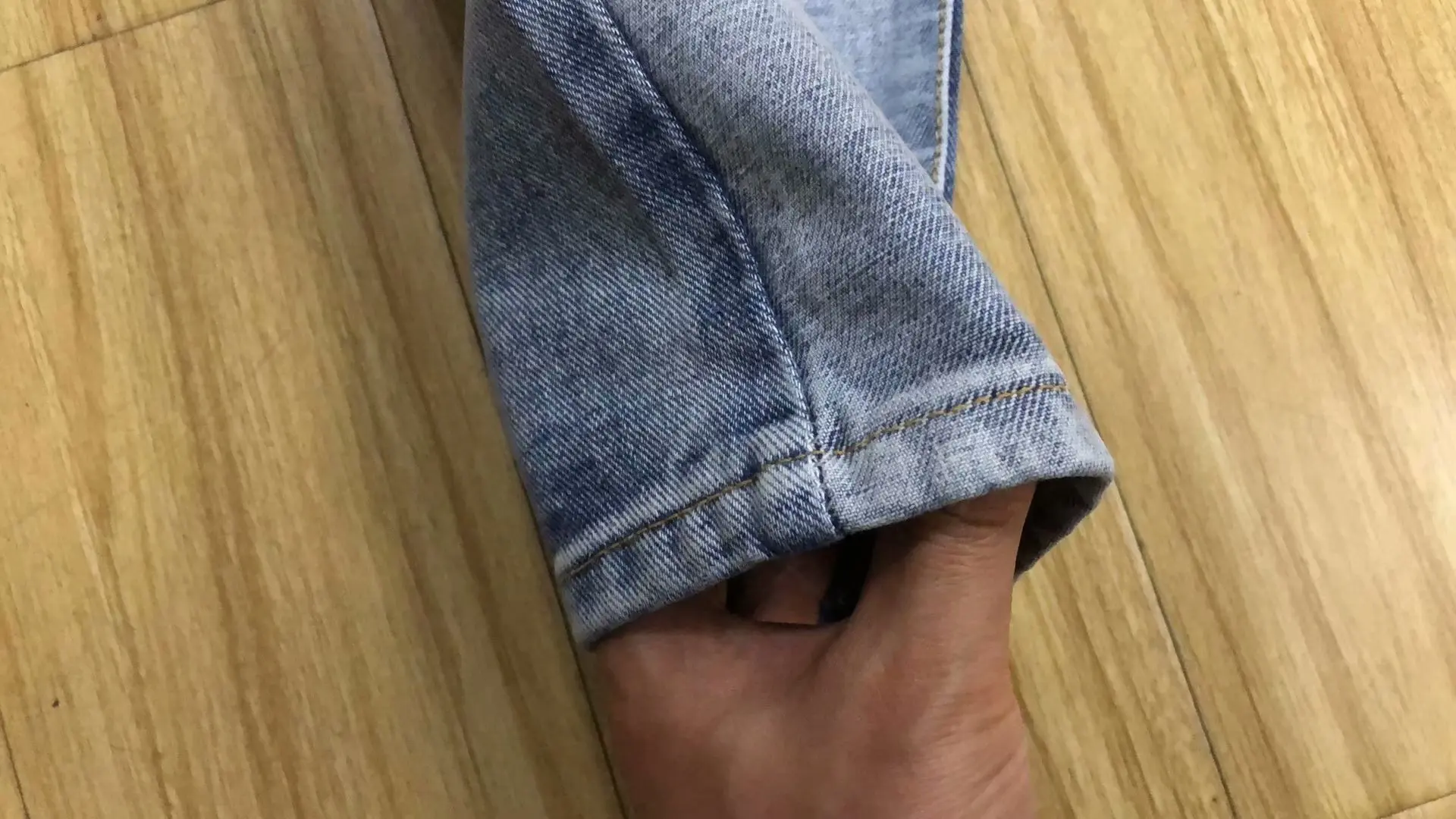 

TVVOVVIN 2020 Korean Fashion Loose Stitching Pockets New summer Patchwork Color Jeans High Waist Women denim Pants R498