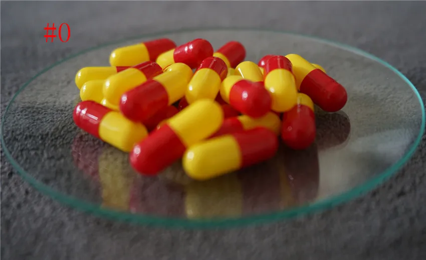 

0# 1000pcs 0 Size High Quality Hard Gelatin Empty Portable Capsules, DIY Hollow Gelatin Capsules ,Joined or Separated Capsules