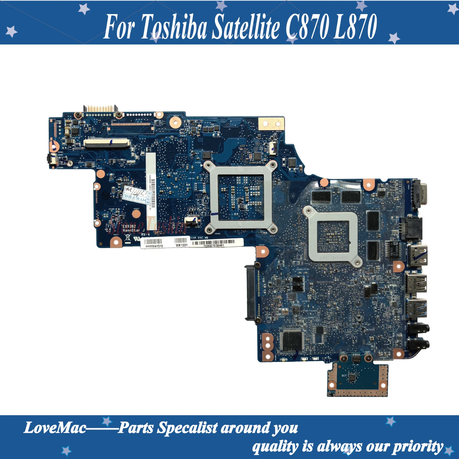 Высококачественная оригинальная материнская плата H000041510 для ноутбука Toshiba Satellite
