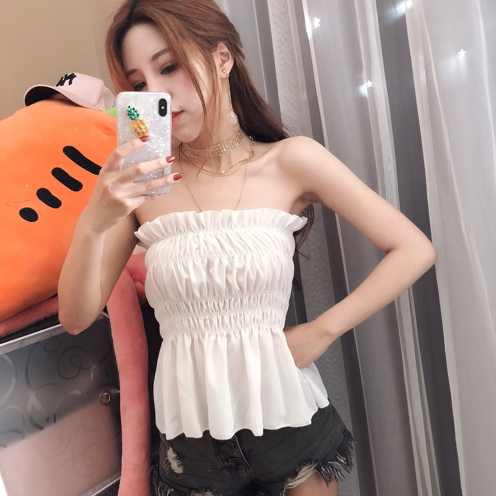 

New Sexy Women Crop Tank Top Halter Tee Shirts Bra Vest Strap Crop Top Shirt Camisole Clubwear