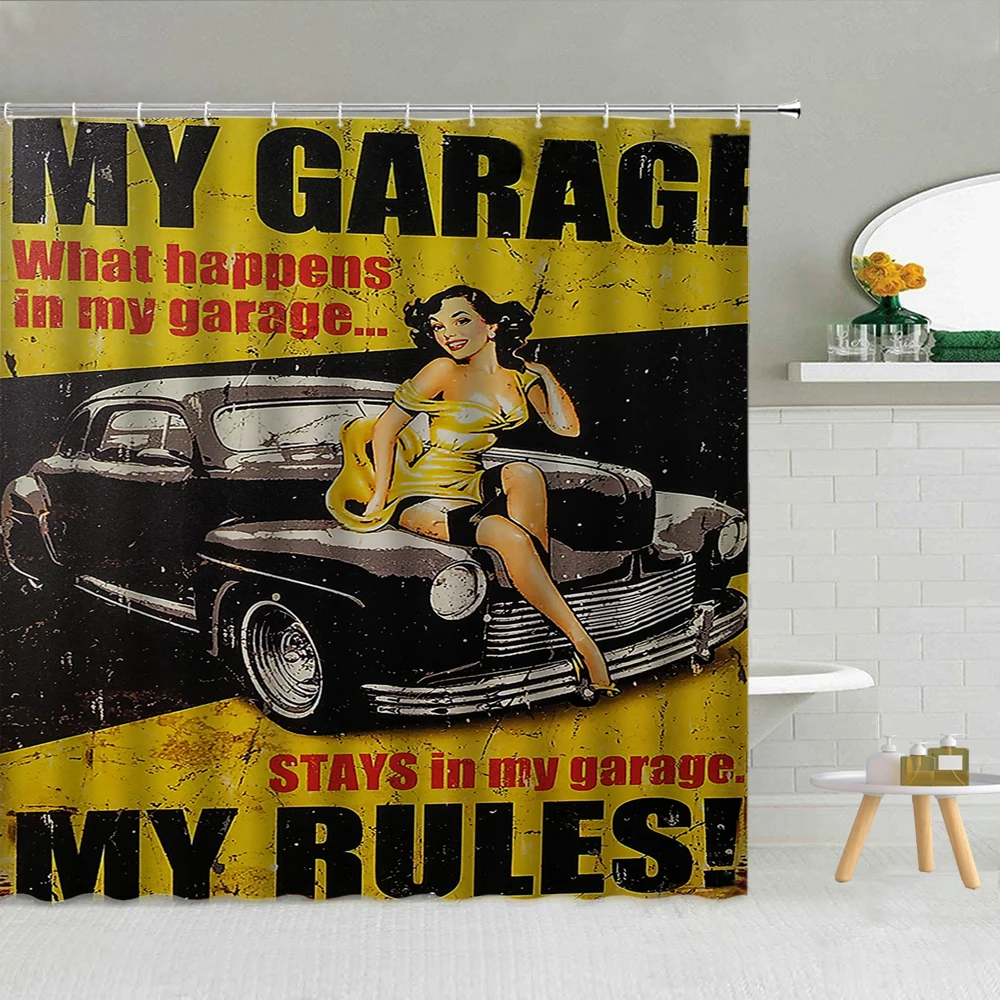 

Sexy Woman Shower Curtains Hand Drawn Printing Girl Polyester Fabric High Quality Bathroom Supplies With Hook Decor Washable Set