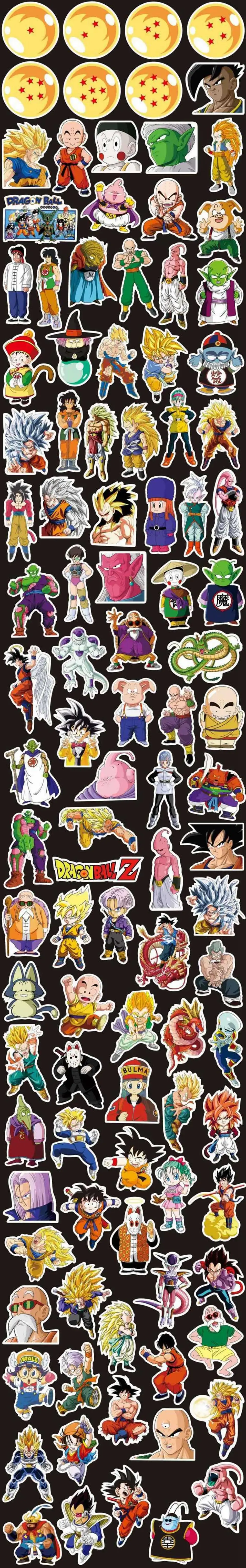 Наклейка s Pack Dragon Ball Z Аниме граффити наклейка скрапбук чемодан скейтборд ноутбук крутая Водонепроницаемая наклейка игрушка для детей