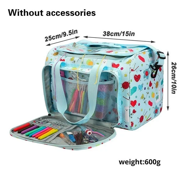 

Storage Bag Organizer Holder Wool Cloth Household Knitting Bag Wool Crochet Hooks Needles Storage Bags Sewing Supplies