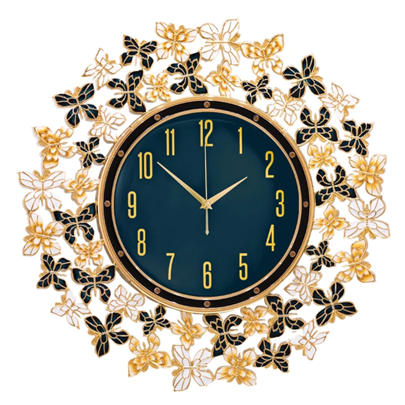 

Affordable Luxury Style Creative Butterfly Wall Clock Living Room Entrance Restaurant Home Fashion Clock