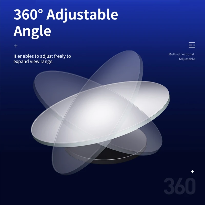 Рок бескаркасное выпуклое зеркало заднего вида автомобиля регулируемое HD слепое