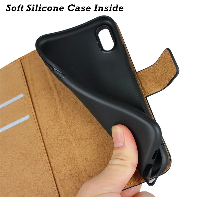 PDGB Wallet Genuine Leather Case for OnePlus 7 / Pro Cover 6 6T 5 5T Classic Book Flip Soft Shell | Мобильные телефоны и