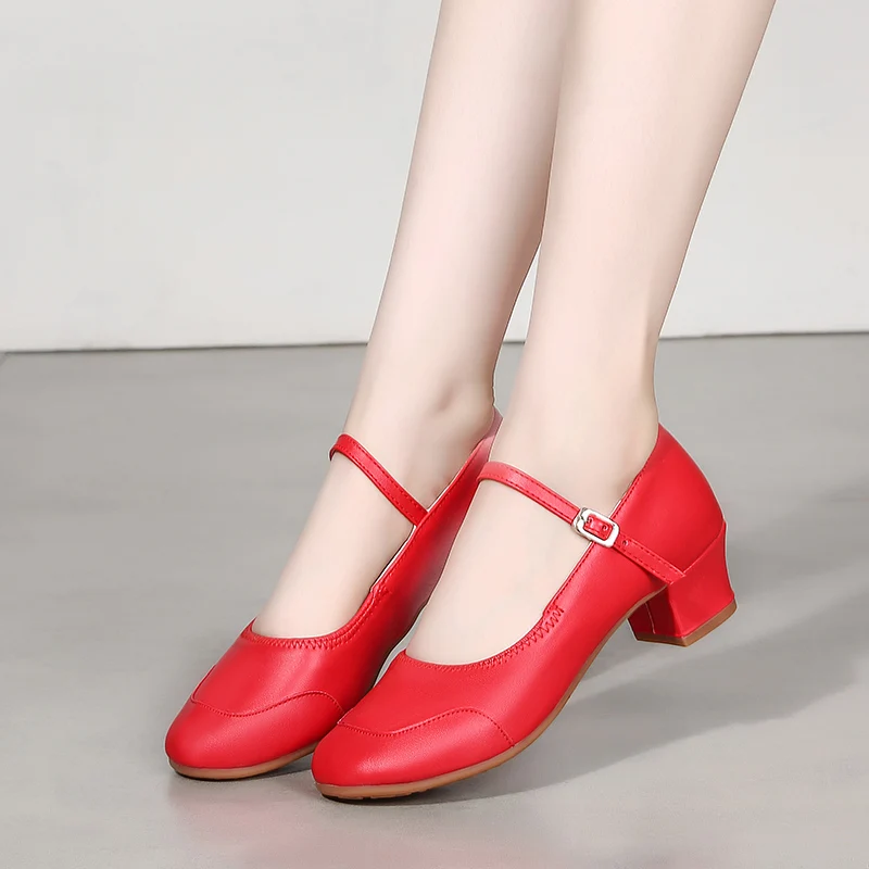 Dance-Shoes For Women Ballroom Shoes Ladies Girls Tango Square Dancing Shoes Salsa Sandral Closed Toe Outdoor Soft Silver Shoes