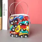 Игрушечная модель автомобиля из 6 предметов, игрушечный Мобильный автомобиль, модель такси, детский мини-автомобиль, игрушка для мальчика, подарок, симуляция дома, парковочный реквизит