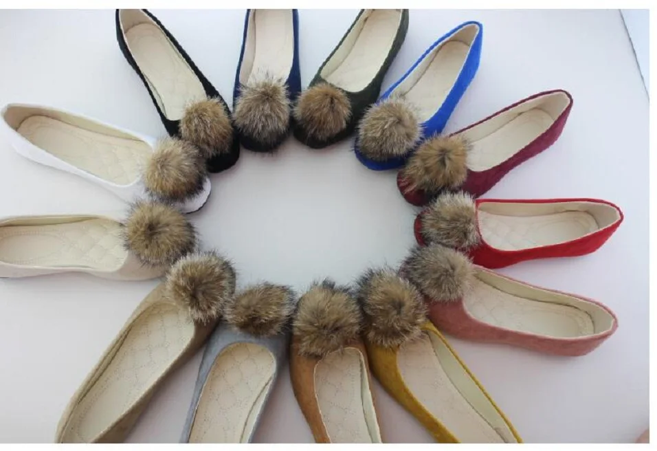 Женская обувь коллекция 2019 года на плоской подошве без застежки с мехом тонкие