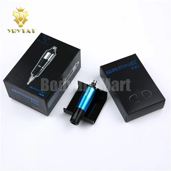 Origin HUMMINGBIRD BRONC RCA роторный Швейцарский Мотор татуировки ручка+ 20 шт кассета с иголками для татуировок питания BRT02