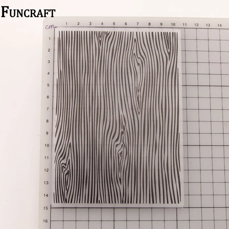 Винтажное дерево шаблон многослойные пластиковые папки для тиснения