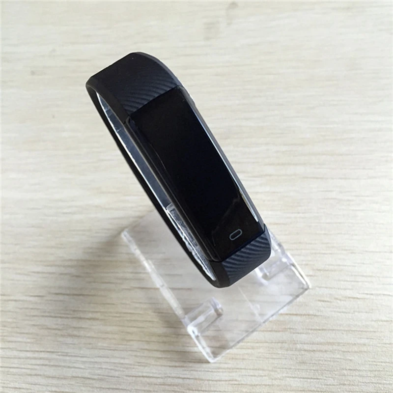 black no HR ALANGDUO ID115 умный Браслет фитнес-трекер Шагомер Bluetooth монитор сна Будильник Спортивные умные часы для Android IOS - Цвет: black no HR