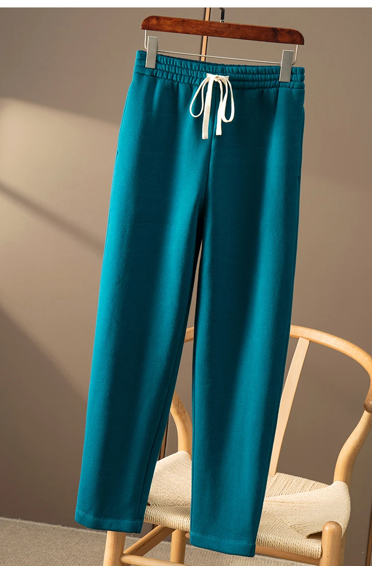 

Women Fleece Pants Loose High Waist Fleece Sports Pants Female New