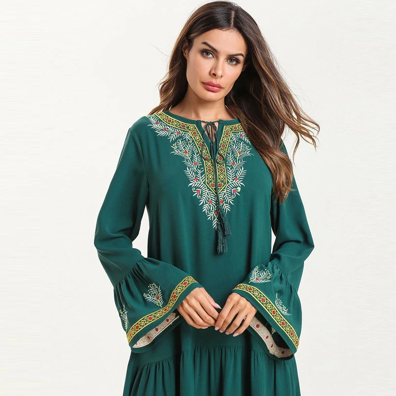 Abaya Qatar ОАЭ турецкий исламский Малайзия Плиссированное мусульманское платье