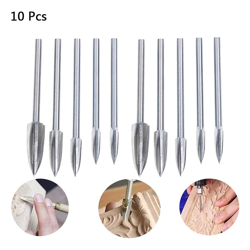 Набор сверл для гравировки 3-8 мм 10 шт. | Инструменты