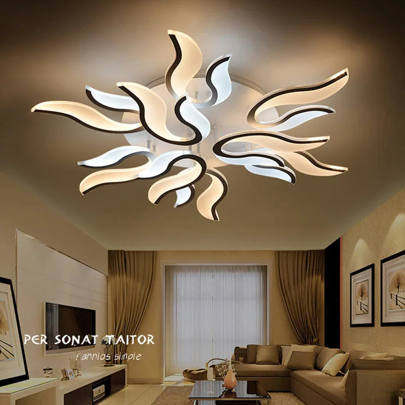 Современный светодиодный потолочный светильник на плафоне лампа для гостиной