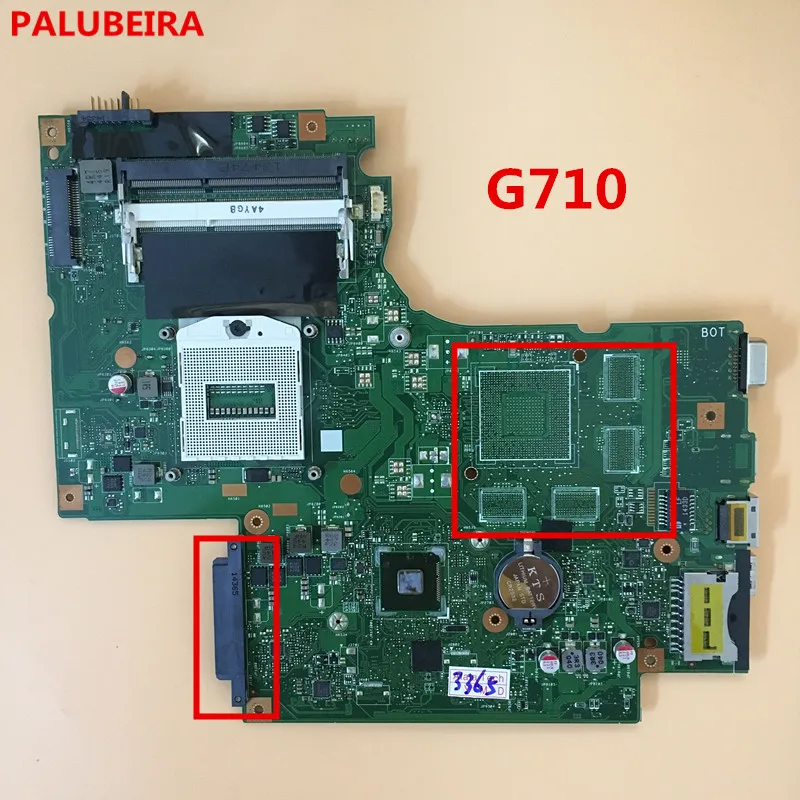 PALUBEIRA для lenovo G710 Материнская плата ноутбука DUMB02 основная REV 2 1 DDR3 100%