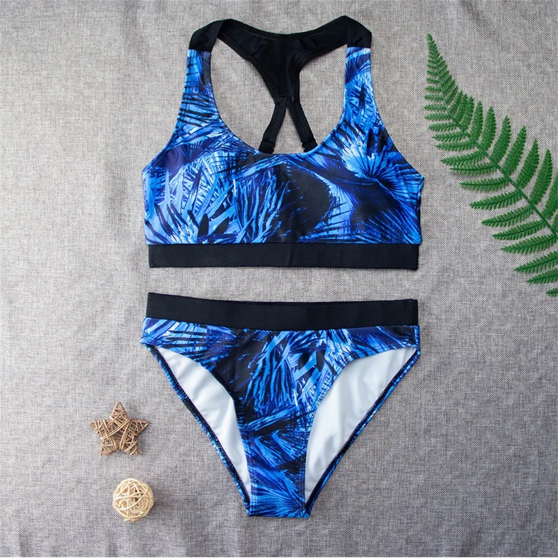 Купальник женский в европейском и американском стиле Раздельный купальник с