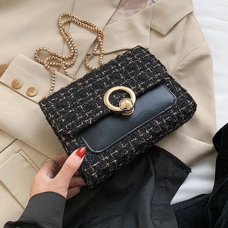 

Winter Chain Branded Bag PU Leather Crossbody Bags for Women 2021 Tend Chain Shoulder Handbags Female Travel Trend Hand Bag