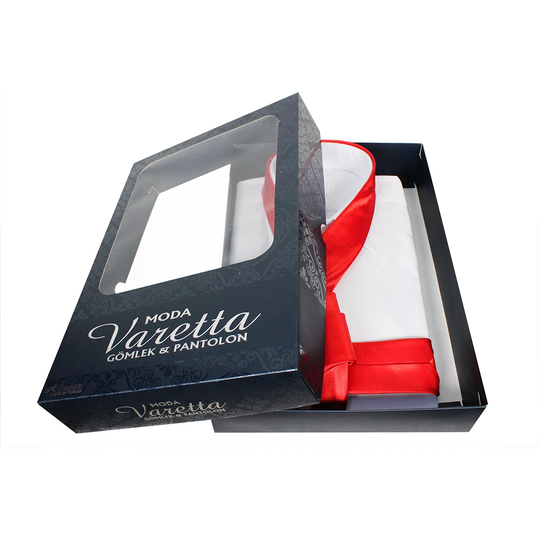 Фото Fathers day solid color white Shirt and tie fathers gifts idea luxury gift box customized for men set Varetta Мужская одежда Fathers day solid color white Shirt and tie fathers gifts idea luxury gift box customized for men set Varetta Мужская одежда
