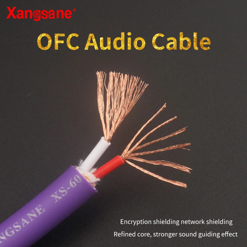 XangsanXS-601Ag аудиофил сабвуфер 6N бескислородная медь (OFC) Двухъядерный сигнал RCA
