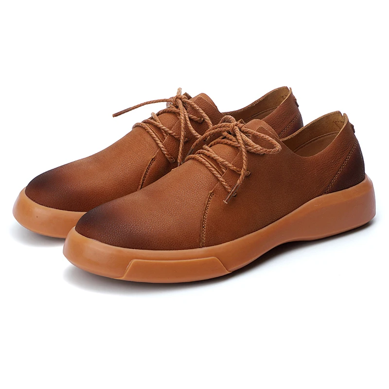 Мужские лоферы на плоской подошве черные коричневые из натуральной кожи размеры