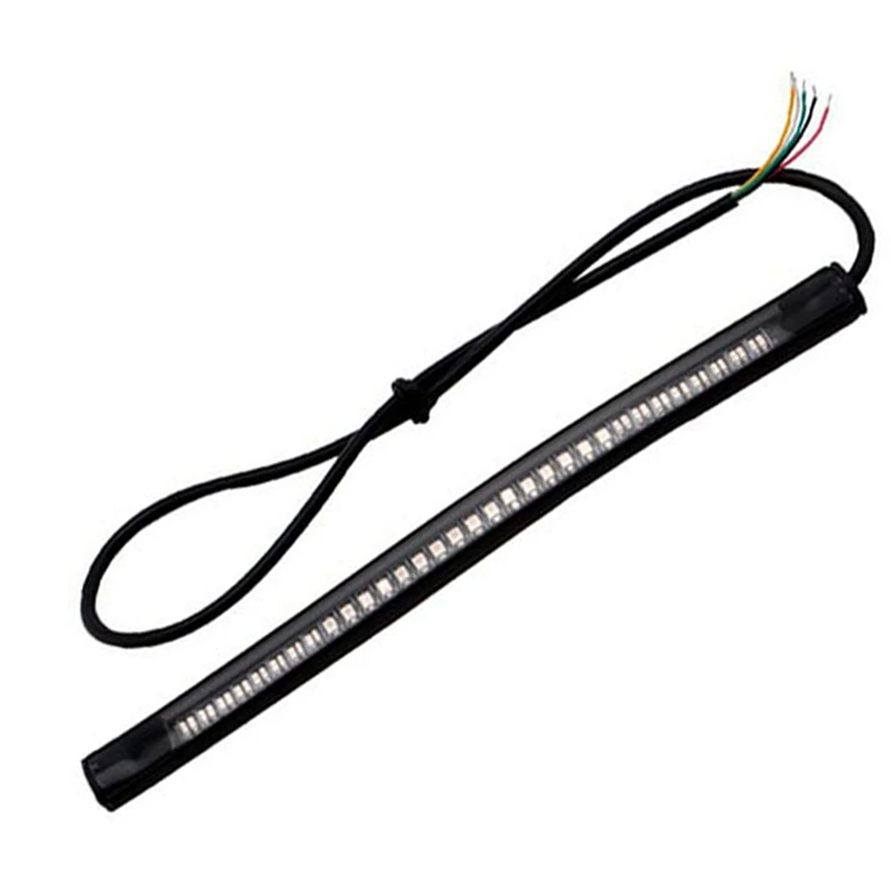 48SMD УФ поворотный левый мотоцикл номерной знак гибкий универсальный DC 12V задний