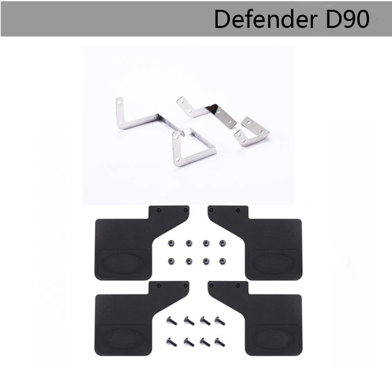 

DJC RC Car TRX4 Mudflaps Front Rear Rubber Fender Mudguard Guard Kits For 1/10 RC Crawler Traxxas TRX-4 Defender D90 머드플랩펜더흙받기