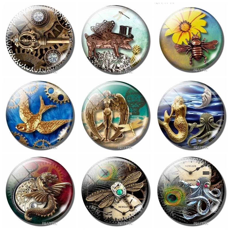 Часы хамелеон на магните для холодильника 30 мм|magnetic refrigerator|fridge magnethome decor |