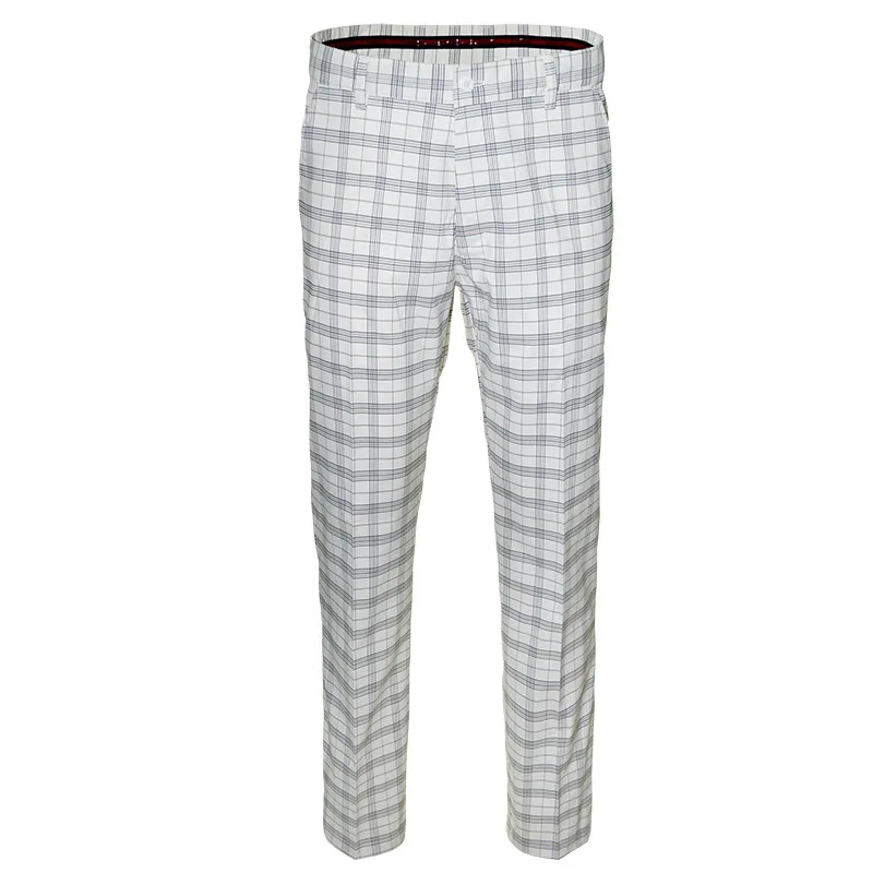 01 Мужская одежда для гольфа, спортивные штаны, Vete men ts De Golf Pour Hommes, Брендовые мужские британские повседневные штаны, уличные шаровые штаны, тонкие клетчатые брюки - Цвет: 01