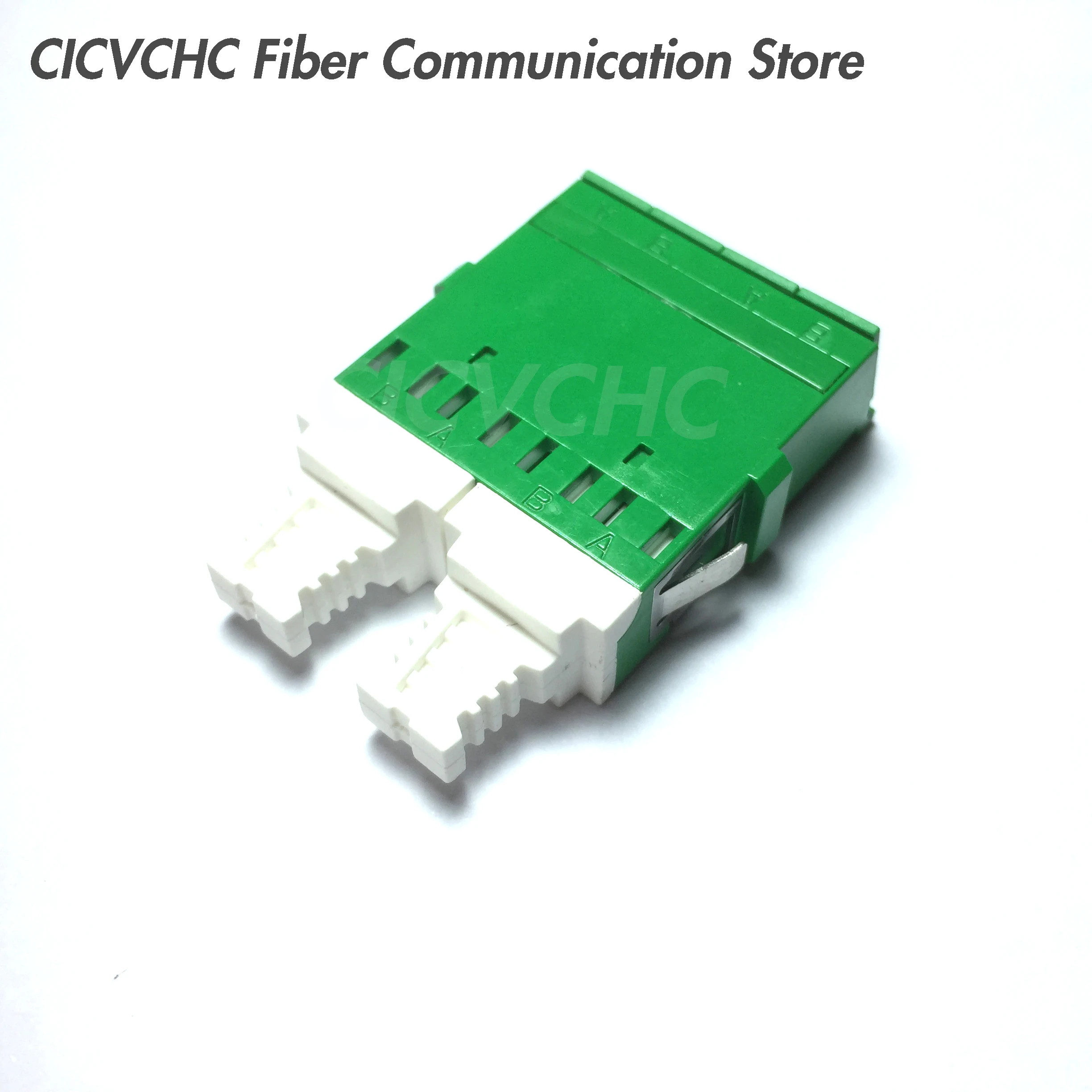 10pcs LC Quad Adapter-with Dust Shutter-SM, MM, OM3, OM4-Green, Blue, Grey, Aqua Pink or Violet/ Optical Fiber