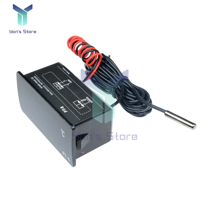 Цифровой автомобильный термометр 220 В 12 постоянного тока измеритель температуры