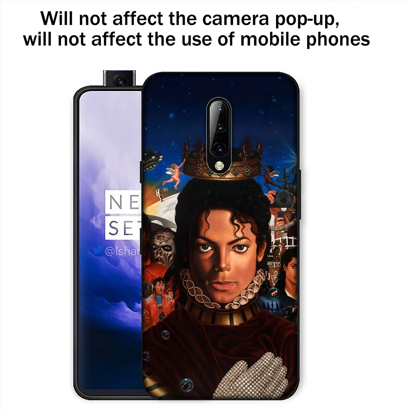 Мягкий силиконовый чехол для телефона Michael Jackson Oneplus 7T 7 Pro 6 6T 5T One Plus черный из ТПУ |