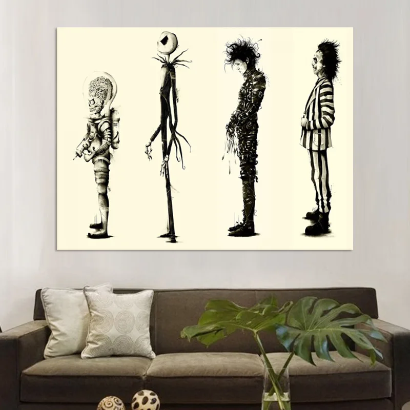 Фильм Тим Бёртон Эдвард руки-ножницы фотографический плакат настенные картины