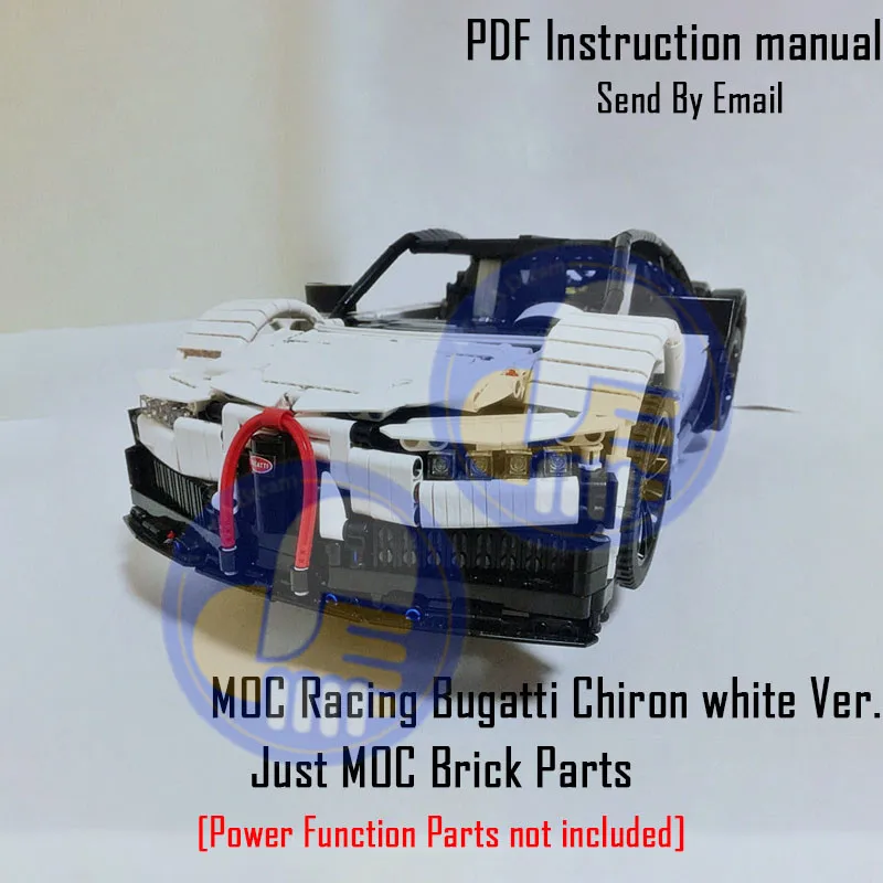 9658 Mocs Bricks Whi Новинка; Лидер продаж! MOCs серии гоночный автомобиль Honda S2000 AP2 MOC 24500 совместим с Technic гоночные строительные блоки кирпичи модель игрушки - Цвет: 9658 Mocs Bricks Whi