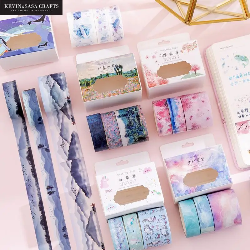 3 рулона/набор декоративная лента|Офисный скотч| |