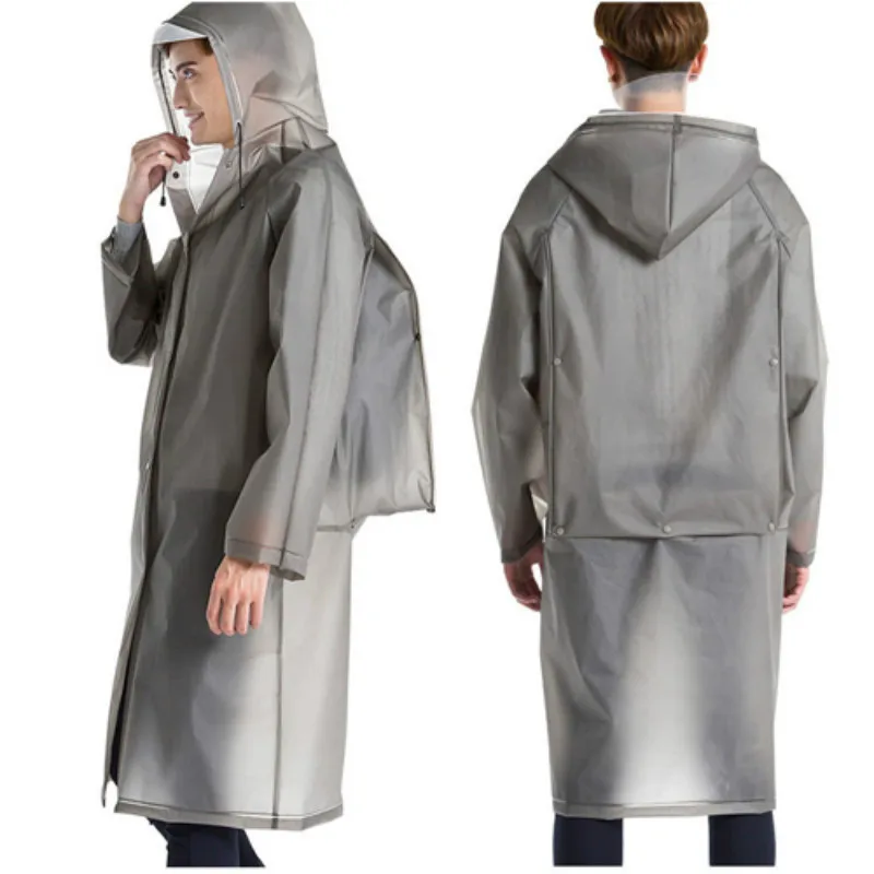 Мужской женский мужской прозрачный дождевик EVA для взрослых утолщенный