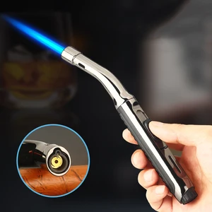 super long bbq kitchen cooking gas lighter torch turbo lighter cigar smoking lighters metal cigarette lighters gadgets for men free global shipping