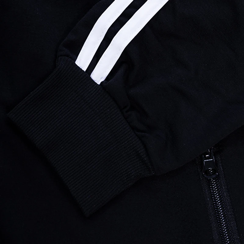 

2020 new men's fashion striped long-sleeved zipper shirt + pants suit men's track suit sports suit men's gym suit casual sports