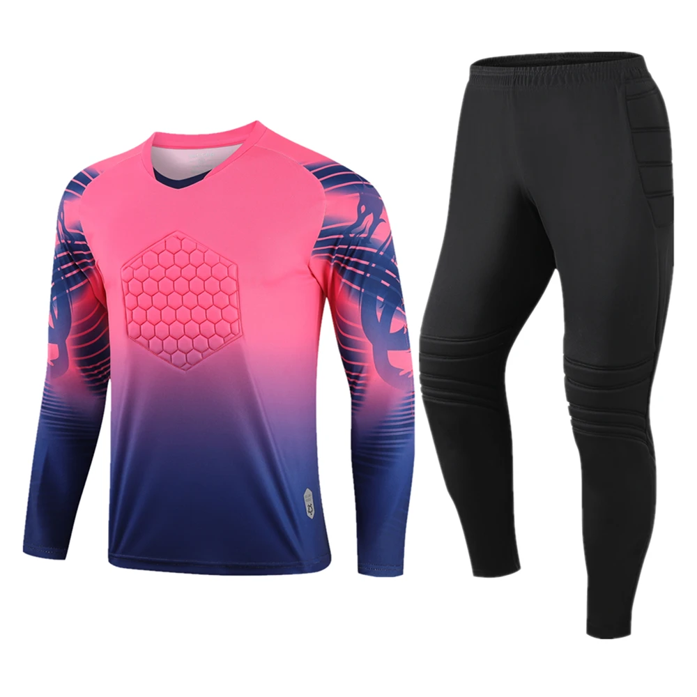 Футболка и шорты для мужчин женщин комплект из джерси с губкой защиты вратаря