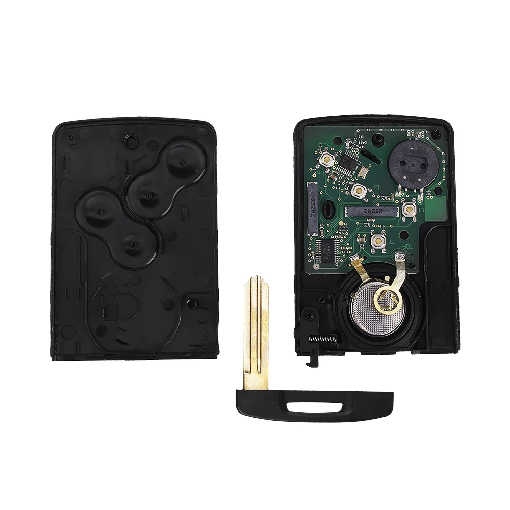 KEYYOU 3/5 шт. автомобильная карта дистанционного ключа с 4 кнопками для Renault Megane Scenic