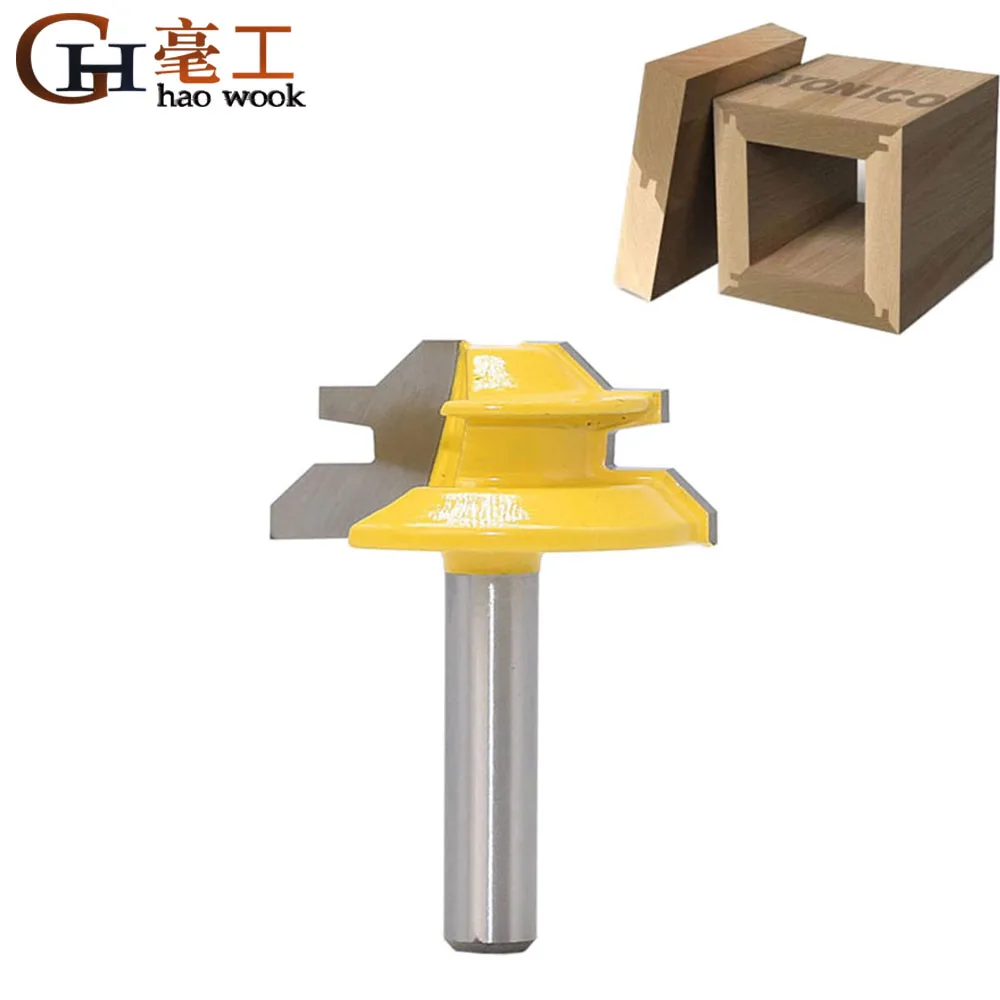 Концевая фреза с хвостовиком 8 мм торцевая защитой от откидной крышки 45 градусов