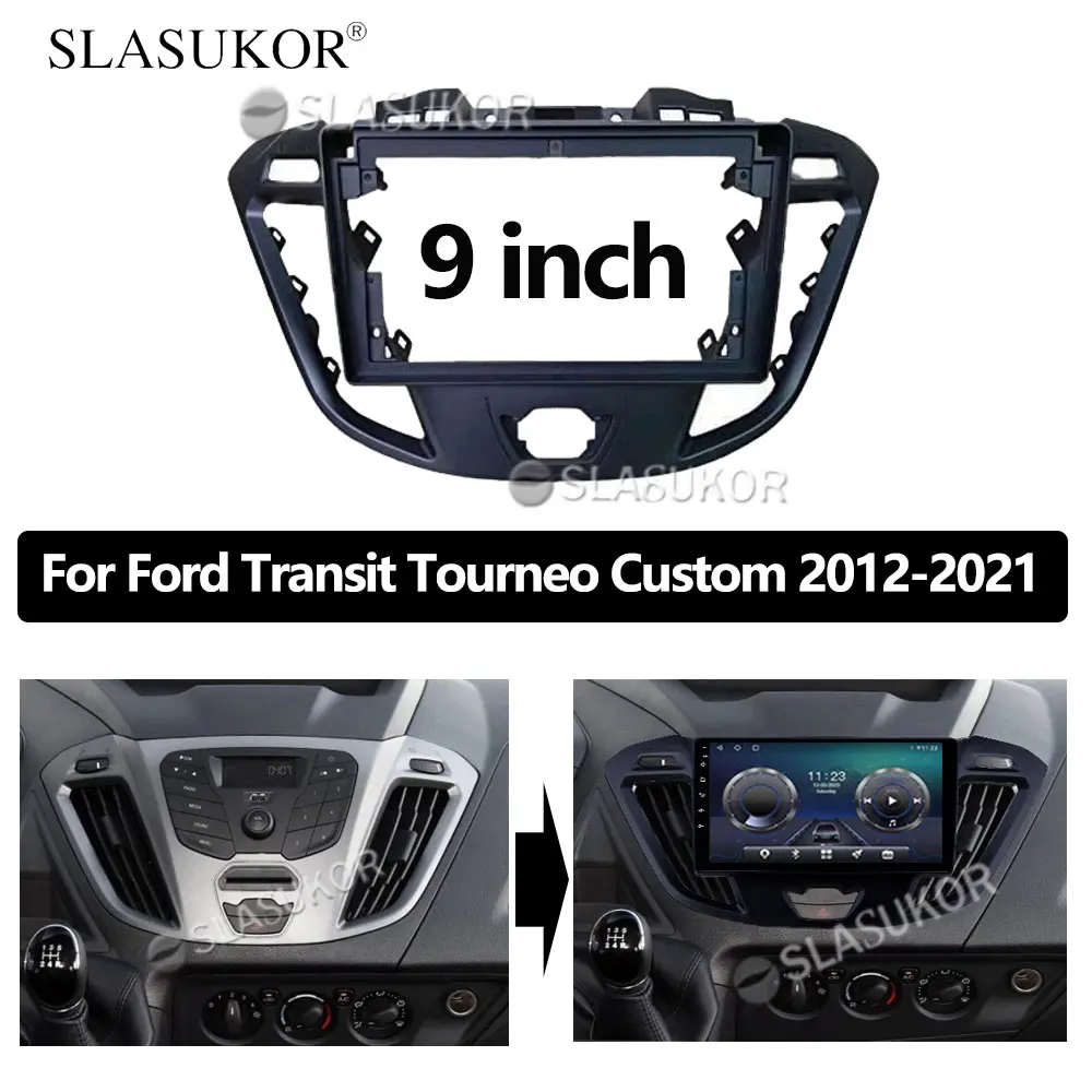 9-дюймовый Android аудио для Ford Transit Tourneo Custom 2012 - 2021 Автомобильный Кабель ABS радио
