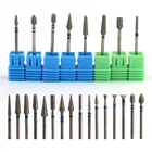 Алмазная фреза для ногтей, Вращающаяся насадка для электрического аппарата для маникюра, пилочка для кутикулы, аксессуары, 1 шт.